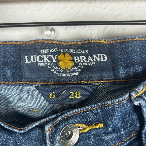 Lucky Brand Sweet N Crop Jeans Dark Wash Denim Womens Size 6/28 - Picture 6 of 12